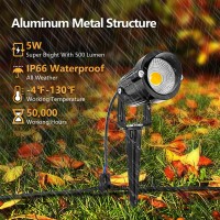 Zuckeo Allinone Landscape Lighting Kit 5W Led Low Voltage Landscape Lights With Transformer And 80Ft Wire Waterproof Outdoor