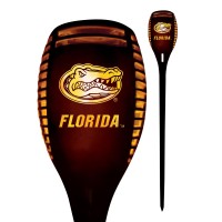 Sporticulture Florida Gators Led Solar Torch 4 X 4 X 36 Waterproof Sun Damage Resistant Solar Light With Flickering Flame