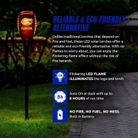 Sporticulture Florida Gators Led Solar Torch 4 X 4 X 36 Waterproof Sun Damage Resistant Solar Light With Flickering Flame