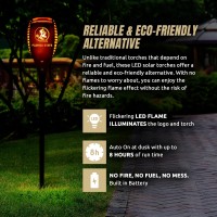 Florida State Seminoles Led Solar Torch 4 X 4 X 36 Waterproof Sun Damage Resistant Solar Light With Flickering Flame De