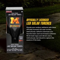 Michigan Led Solar Torch 4 X 4 X 36 Waterproof Sun Damage Resistant Solar Light With Flickering Flame Decor For Patio