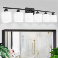 Faishilan 6Light Black Vanity Lights For Bathroom Modern Bathroom Vanity Lighting Fixtures Over Mirror Bathroom Light Fixture