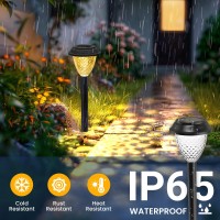 Solpex Solar Lights For Outside 2 Pack Solar Lights Outdoor Waterproof Warm White Outdoor Solar Lights For Yard Garden Pathway P