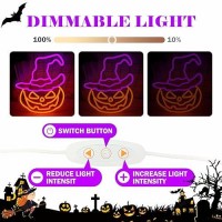 Halloween Neon Sign Dimmable Flying Neon Bat Sign For Wall Decor Halloween Ghost Window Neon Light Sign Led Bats Halloween Decor