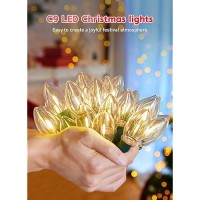 Vintage C9 Led Christmas Lights Outdoor 150 Ft C9 String Lights With 150 Shatterproof Warm White Bulbs Waterproof Connectable