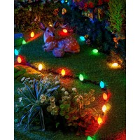 C9 Led Christmas Lights Outdoor 150 Feet C9 String Lights With 150 Shatterproof Matte Bulbs Connectable Waterproof Christmas T