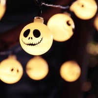 30 Led Solar Halloween Lights Outdoor Nightmare Christmas Halloween Decorations Lights 8 Modes Waterproof Solar Powered Hallow