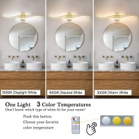 Modern Gold Bathroom Light Fixtures Led Vanity Light With Remote Control Bathroom Vanity Light Fixture Over Mirror Wall Light