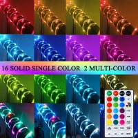 Lithome 18 Colors 50Ft Solar Outdoor String Lights Waterproof Color Changing 150 Led Rope Lights Remote Controlled Fairy String