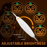 Missaudrey Fall Halloween Thanksgiving Pumpkin Shaped Neon Sign