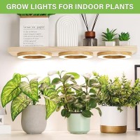 Lordem 63 Bamboo Ceiling Grow Lamp For Indoor Plants 216 Leds Full Spectrum Halo Plant Light Under Cabinet Grow Lights With