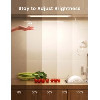 Joyzy Hand Wave Gesture Under Cabinet Lights 16 Inch Plug In Counter Light For Kitchen With Dimmable And Color And Brightness Ad