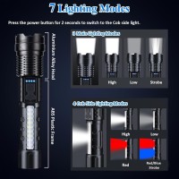 Beowui Ailsion Flashlight 2024 New Upgraded A70 Tactical Led Flashlight Ipx5 Waterproof Shockresistant Usb Rechargeable Hig