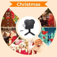 Halloween Christmas Window Projector Christmas Projector With A Tripod Holiday Projector Light Builtin 12 Movies For Party Ga