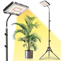 Lbw Stand Grow Lights For Indoor Plants Full Spectrum 96 Leds Plant Grow Light Upgraded Floor Grow Lamp With Adjustable Tripod