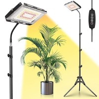 Lbw Grow Lights For Indoor Plants 96 Leds Full Spectrum Standing Plant Grow Light With 4812H Timer 6 Dimmable Levels 68 Ad