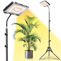 Lbw Grow Lights For Indoor Plants 192 Leds Full Spectrum Standing Plant Grow Light With 4812H Timer 6 Dimmable Levels 68 A