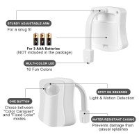 Hotut Toilet Lights Motion Detection Sensor 2 Pack Smart Night Light For Bathroom 16 Color Changing Inside Toilet Bowl Night L