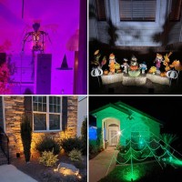 Yoosuml Halloween Rgbw Spotlights With Timer Colored And Warm White Spot Lights 15W Outdoor Landscape Lights Ip65 Waterproof Up