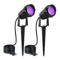 Urtom Halloween Black Light Spot Light Outdoor Blacklight Spotlight 15W Outdoor Black Light Waterproof Purple Blacklight Spotlig