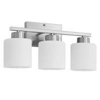 Capaaobc 3 Light Bathroom Vanity Light Fixtures Brushed Nickel Vanity Lights Over Mirror For Bathroom Modern Bathroom Vanity L