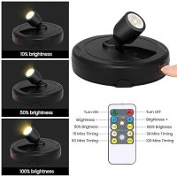 Spotlight Battery Powered Wireless Picture Light Accent Spot Light For Indoor Plant Tree Display Led Puck Lights With Remote