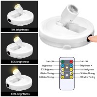 Wireless Spotlight Battery Operated Picture Light With Remote Led Accent Spot Light For Indoor Plant Tree Display Puck Lights