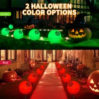 Auidum Halloween Outdoor Solar Lights 5 Pack Solar Globe Lights For Halloween Decorations Outside Halloween Ghost Solar Scary