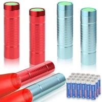 Hilngav 6 Pack Red Light Led Flashlight Mini Red Flashlight Red Torch For Astronomy Aviation Night Observation And Animal Obs