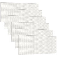 Pangda 6 Pack Replacement Fluorescent Light Covers Lighting Panel Acrylic Cover Flat Sheet Clear Acrylic Prismatic Ceiling Light