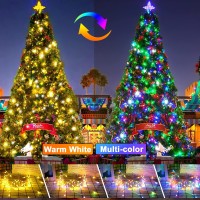 Knonew 472Ft 1200 Led Christmas Lights Color Changing String Lights Outdoor With 11 Modes Timer Clear Wire Fairy Light Plug In