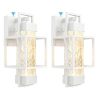 Partphoner Modern Outdoor Light Fixtures Dusk To Dawn Outdoor Lighting 2 Pack 15 Exterior Wall Sconce Waterproof Porch Light