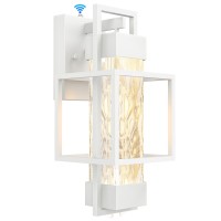 Partphoner Modern Outdoor Light Fixture Dusk To Dawn Outdoor Lighting 15 H Exterior Wall Sconce Waterproof Porch Light Outsi