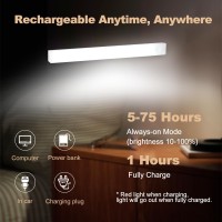 6 Pack Motion Sensor Under Cabinet Light Magnetic Rechargeable Warm White 2 Color Under Counter Light 8 Inch Led Closet Light