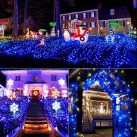 Brizled Blue Christmas Lights 17Ft Led C9 Outdoor Christmas Lights Connectable Christmas Tree Lights Indoor Xmas Lights Waterp