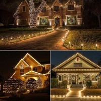 Brizled Warm White Christmas 17Ft Led C9 Outdoor Christmas Lights Connectable Christmas Tree Lights Indoor Xmas Lights Waterpr