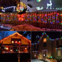 Brizled Multicolor Christmas Lights 17Ft Led C9 Outdoor Christmas Lights Connectable Christmas Tree Lights Indoor Xmas Lights