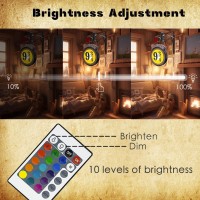 Platform Sign Halloween Decorations Wireless Wall Light Rgb 16 Color Dimmable Night Light Halloween Lights Decor Indooroutdo