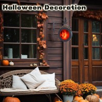 Platform Sign Halloween Decorations Wireless Wall Light Rgb 16 Color Dimmable Night Light Halloween Lights Decor Indooroutdo