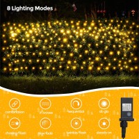 Wbao Christmas Net Lights 200Led 84Ft X 52Ft Christmas Bushes Lights With 8 Modes Timer End To End Connectable Waterproof