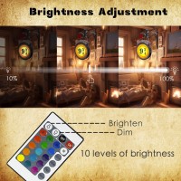 Platform Sign Halloween Decorations Wireless Sconces Rgb 16 Color Dimmable Night Light Remote Control Halloween Decor Indoor