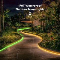 Neon Rope Lights Jiamei 20Ft Rgb Led Strip Lights App Control Ir Remote Music Syncing Outdoor Ip67 Waterproof Flexible Neo