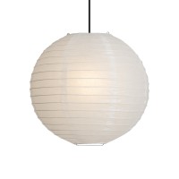 1Pc 12Inch Round Rice Paper Lamp Shades White Paper Lanterns Lights Paper Pendant Light Shade Hanging Paper Lamp Shade Noguchi