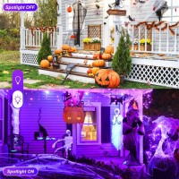 Tsun Blacklight Spotlight Halloween 2 Pack Black Lights Spotlight Outdoor Ip65 Waterproof Black Lights For Glow Party Body Pai