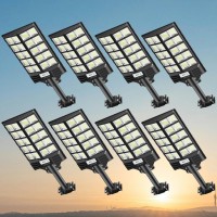 Joyeye Solar Street Light 4000W Solar Street Light Outdoor 300000 Lumens Solar Parking Lot Lights 6500K Solar Lights Outdoor