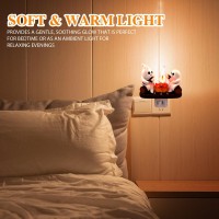 Jingtian Ghost Campfire Flickering Night Light Spooky Fire Marshmallow Night Light Led Fake Campfire Night Lights Plug Into Wa