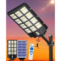 Gefolly Sl4800W Solar Street Light Outdoor Wide Angle 398000Lm Commercial Parking Lot Light Dusk To Dawn 6500K Solar Flood Sec