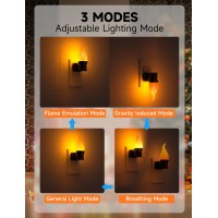 Flame Candle Night Lights Plug In 2 Pack Led Vintage Night Lights With Light Sensor 3 Modes Flameless Candle Nightlight Suitab