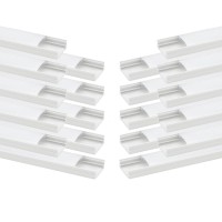 Besseto 20Pack 66Ft2M White Led Aluminum Channel Led Strip Light Diffuser Aluminum Channel Profile Housing Extrusion For Under