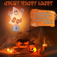 Meonum Halloween Decoration Indoor Halloween Decorative Night Light Plug Into Wall With Manual Switch 360 Degree Swivel Plug